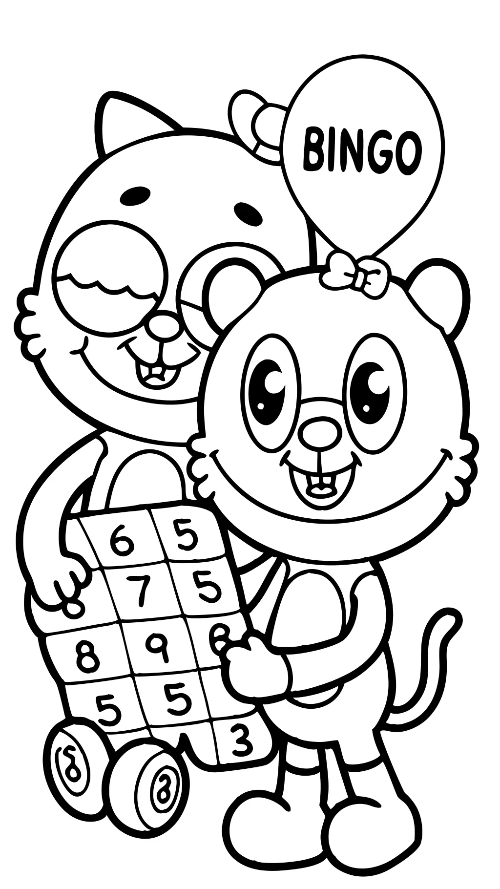 bluey and bingo coloring pages